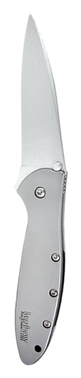 The Leek has a Sandvik 14C28N blade and 410 stainless steel handle.