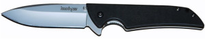 US made folding knife with 14C28N blade steel, G10 handle and flipper deployment.